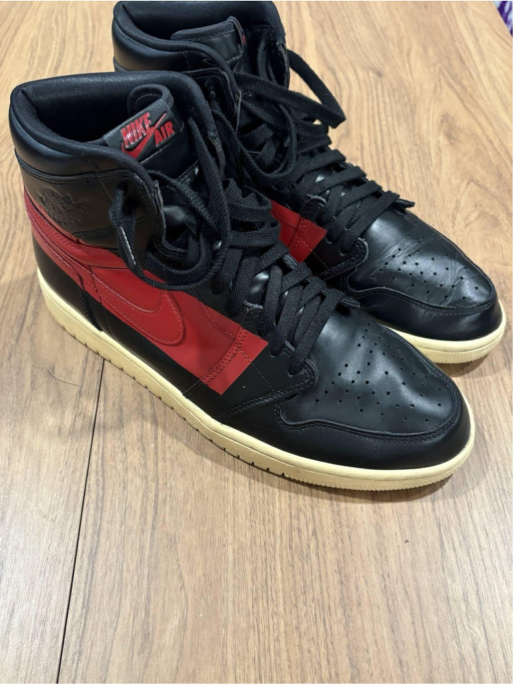 Nike Air Jordan 1 Retro OG High Couture Defiant Red Black Mens Sz 12 BQ6682-006